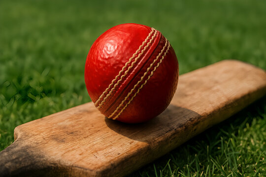 Thrilling Limited Overs Cricket Action: Close-Up of a Cricket Ball Mid-Flight, Capturing the Intensity of Bat-and-Ball Sports and the Excitement of a Fast-Paced Match. #Cricket #SportsPhotog