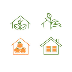 Obraz premium Sustainable living icons