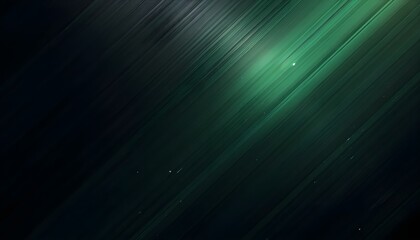 Black and Green Gradient Background with Sleek Metal Texture and Soft Diagonal Lines for Tech Design