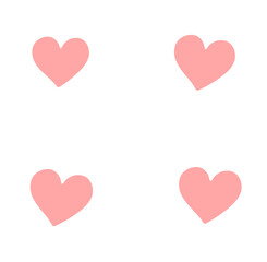 シンプルなハートふきだし　いいねアイコン素材　