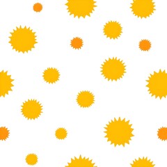 Seamless pattern of suns