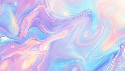 Pastel swirls of iridescent fluid, dreamlike and ethereal