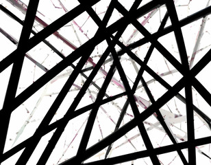 Abstract Lines Intersecting with a Modern Aesthetic