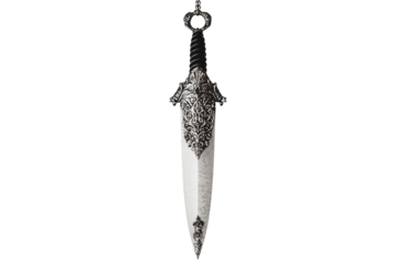 Ornate dagger, detailed blade and handle