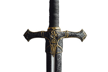 Ornate sword hilt, detailed close-up (1)