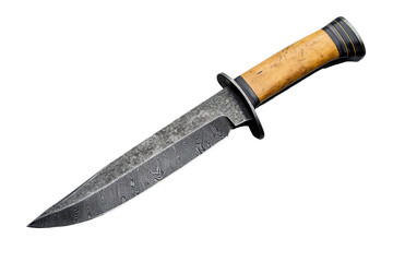 Handmade hunting knife with a unique handle