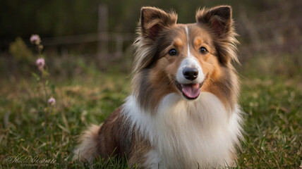 Fototapeta premium border collie dog