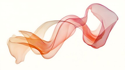 Fototapeta premium Abstract design of flowing, translucent fabrics.