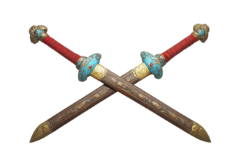 Ancient crossed swords