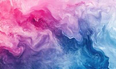 Abstract swirling vibrant pink, purple, and blue hues