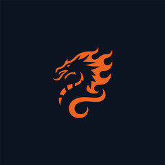 Dragon flame logo