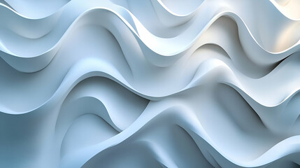Abstract design of flowing, light gray curved shapes.