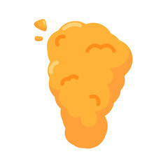 Crispy fried chicken drumstick illustration