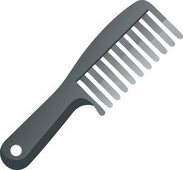 Grey Plastic Hair Comb Beauty and Styling