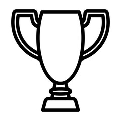 Trophy Vector Line Icon Design