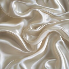 Obraz premium White Silk Digital Background, Generative AI