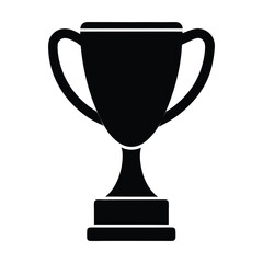  trophy icon silhouette vector 