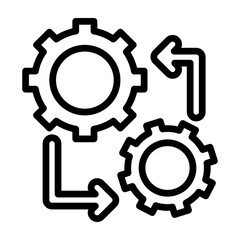 Evolve Vector Line Icon Design
