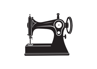 Sewing Machine Silhouette Vector