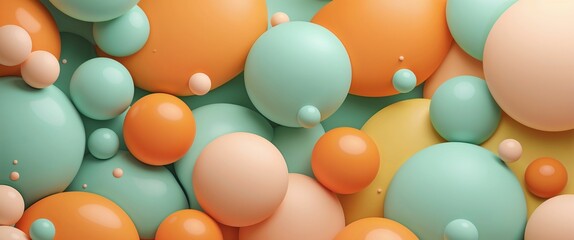 Colorful classic orange and pastel green color abstract background