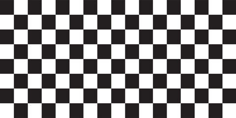 Black and white checkered pattern, Checkerboard seamless pattern