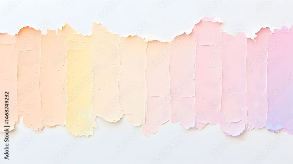 Poster pastel color gradient torn paper texture background