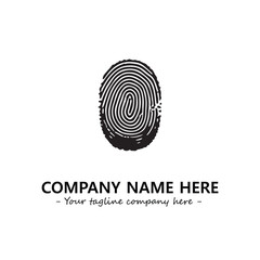 Fingerprint logo company design vector illustration	
