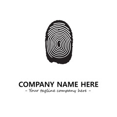 Fingerprint logo company design vector illustration	
