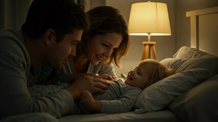 Family bonding at night