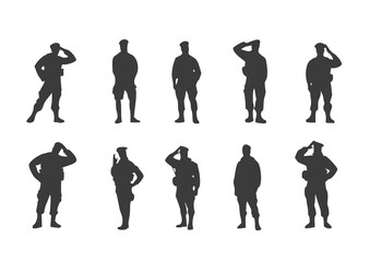 Silhouetted officers salute proudly in a dimly lit evidence lab, surrounded by forensic tools and labeled evidence bags. A striking representation of justice and honor.