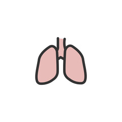 lungs icon design
