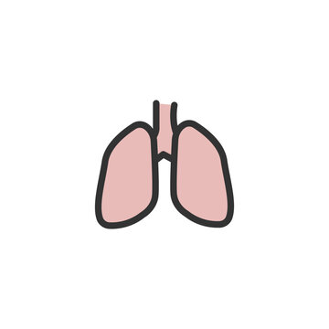 lungs icon design