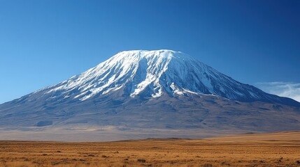 Travel landscape panorama of snowy Mount Fuji Japan and Mount Hood Oregon volcanoes