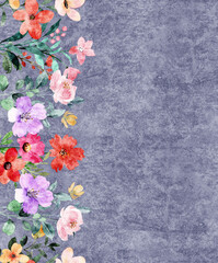 border flower design with high quality for fabrice printing