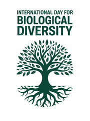 Obraz premium Biological Diversity Day Tree Nature Ecology Conservation Symbol