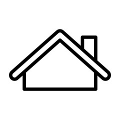 House Vector Line Icon Design