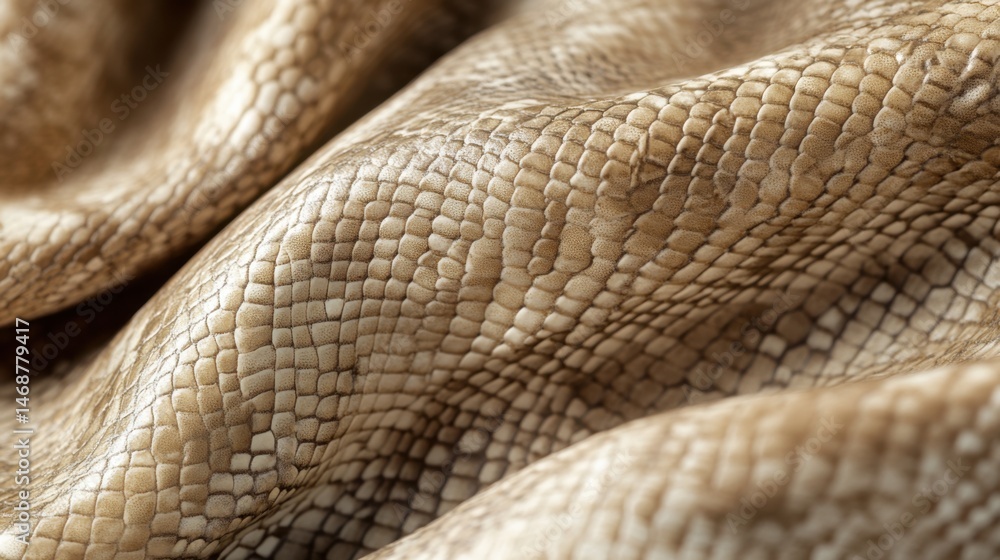 Poster natural texture of intricate beige fabric showing patterns and folds in soft light highlighting its 