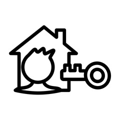 Tenant Vector Line Icon Design