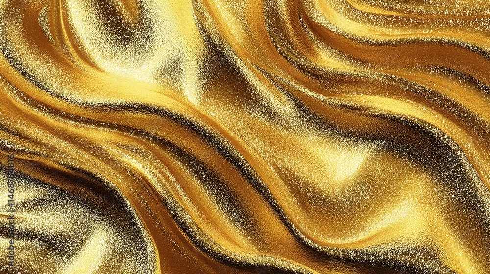 Aufkleber shimmering gold foil texture in abstract design for background use