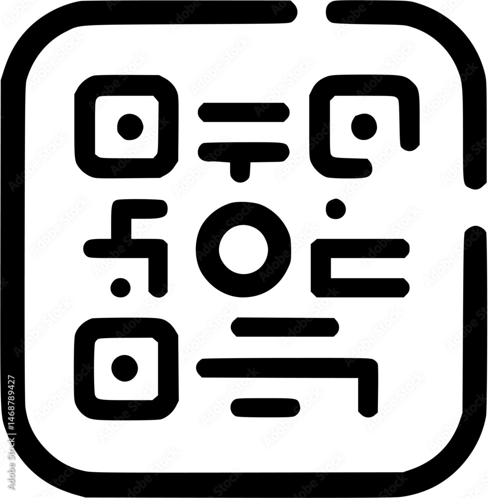 Poster stylized data matrix for seamless scanning