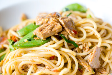 Spaghetti with tuna