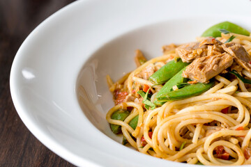 Spaghetti with tuna
