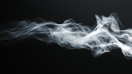 Fototapeta premium Abstract smoke design on a dark background.