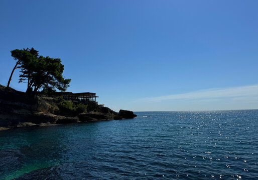 Montenegro Adriatic sea and scenic coastline.