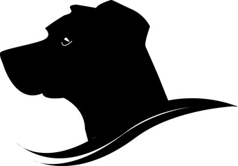 Silhouette Dog Vector Image