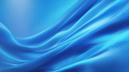 Obraz premium Smooth Blue Digital Abstract Background with Gradient Waves