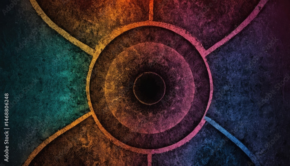 Poster abstract colorful background with swirling lines and geometric patterns 1