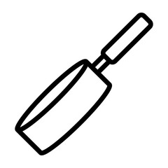 Soucepan Vector Line Icon Design