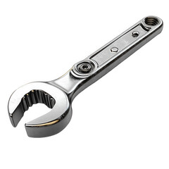 Obraz premium Buy high quality ratchet wrench silver tool for automotive and mechanical on transparent background