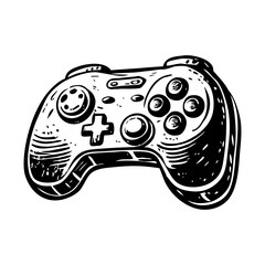 A vintage style icon of retro game controller © Prosymbols